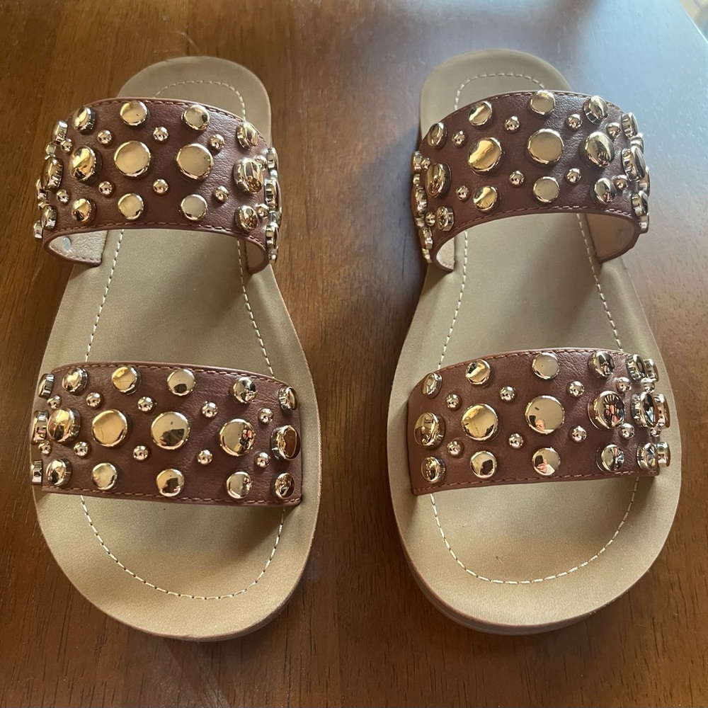 Corkys cognac sandals. Size 6.